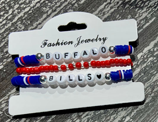 Buffalo Bills Stretch Bracelet Sets
